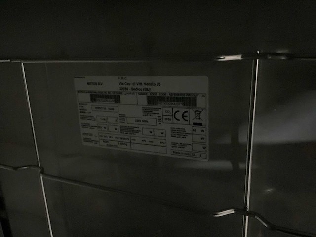 2018 metos tr3sc710 koelwerkbank - afbeelding 8 van  8
