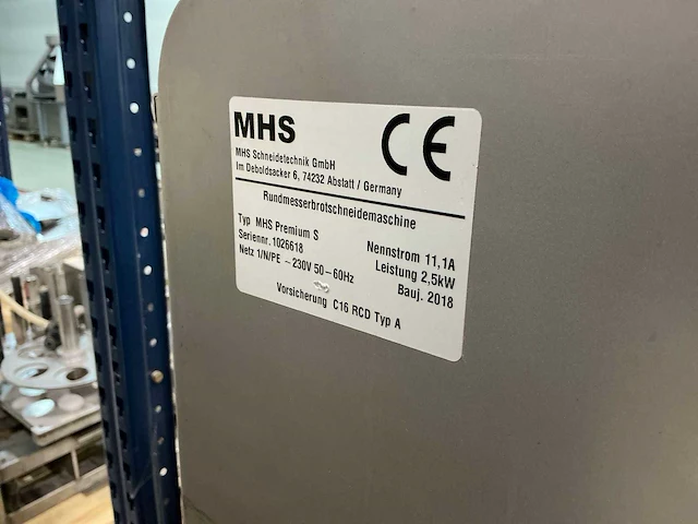 2018 mhs premium s broodsnijmachine - afbeelding 2 van  4