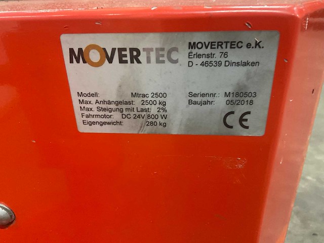 2018 mover tec m trac 2500 industriële trekker - afbeelding 8 van  9