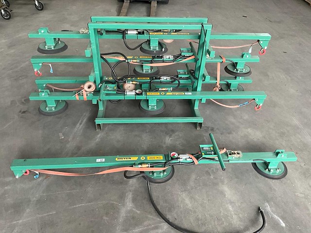 2018 muyen va000 glas vacuümheffers + transportbok 5x 200kg - afbeelding 1 van  8