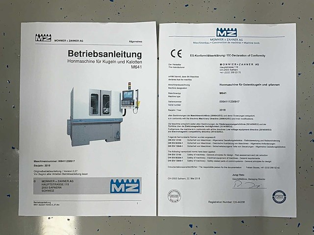 2018 mz monnier-zahner m641 cnc slijp- / honingmachine - afbeelding 22 van  32