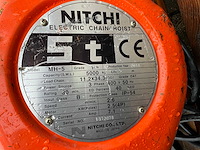 2018 nitchi mh-5 elektrische kettingtakel - afbeelding 3 van  11