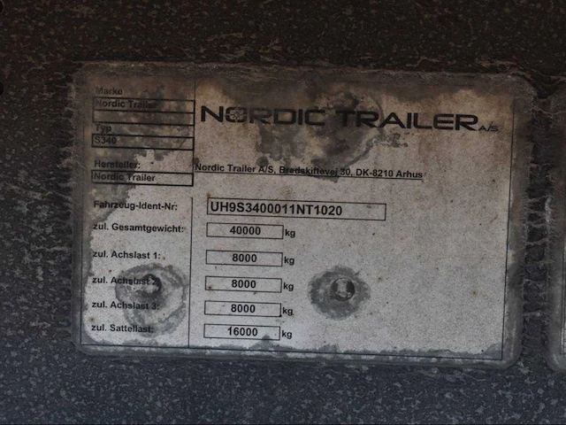 2018 nordic s340 | 3 assige schuifzeiloplegger met schuifdak - afbeelding 27 van  38