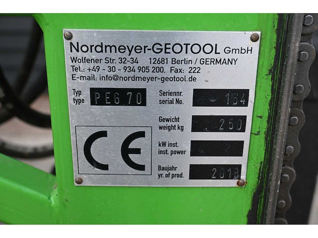 2018 nordmeyer peg70 geotool - afbeelding 8 van  16