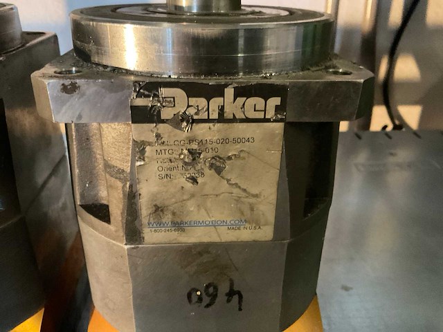 2018 parker cg-ps115-020-50043 spiraalvormige planetaire inline tandwielkast - afbeelding 2 van  3