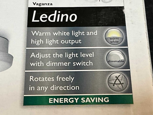 2018 philips phi 737 ledino led plafond lamp (8x) - afbeelding 7 van  8