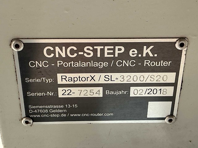 2018 raptor x sl 3200/s20 cnc-portaalfreesmachine - afbeelding 4 van  13