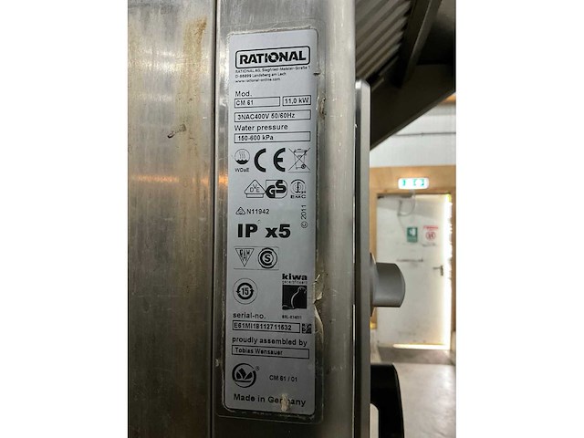 2018 rational cm61 combi duo combisteamer - afbeelding 10 van  12