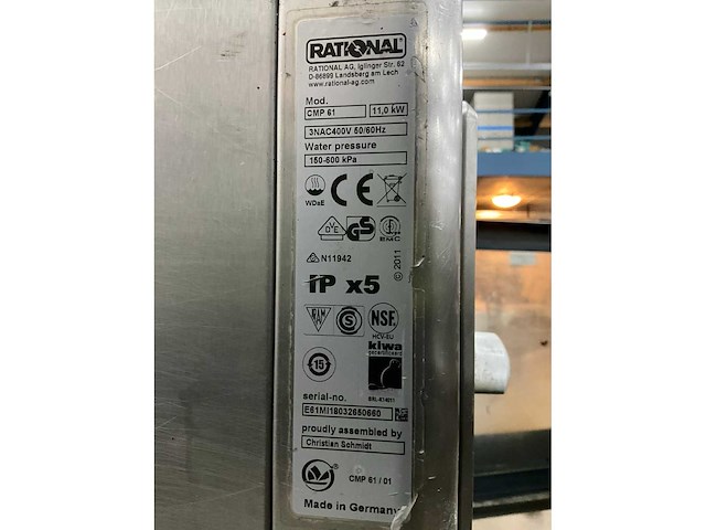 2018 rational cmp61 combisteamer - afbeelding 6 van  6