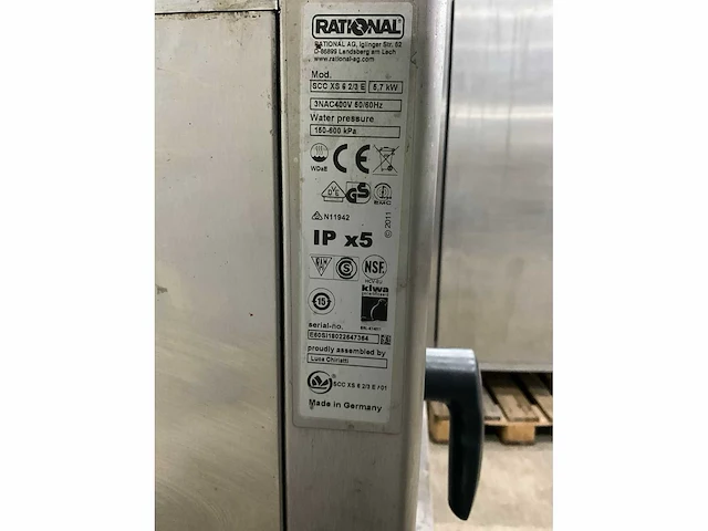 2018 rational scc xs 6 2/3 e selfcookingcenter - afbeelding 11 van  13