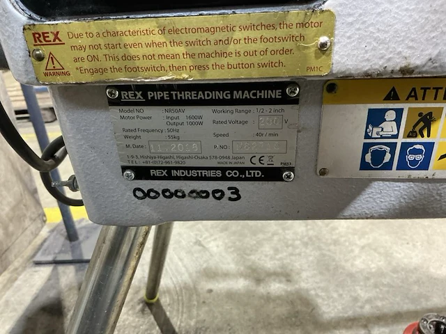 2018 rex nr50av draadsnijmachine - afbeelding 6 van  8