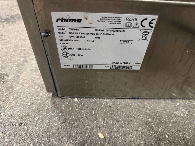 2018 rhima dr50 vaatwasser - afbeelding 4 van  4