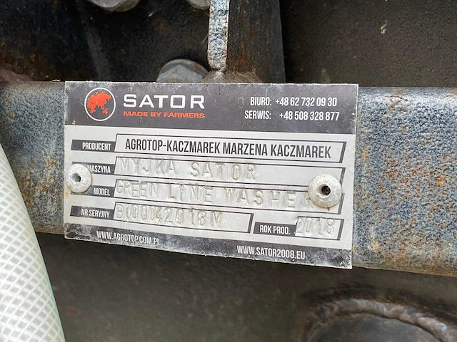 2018 sator greenline washer trommelwasser - afbeelding 11 van  11