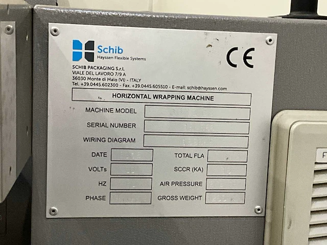 2018 schib packaging co 50 bb flow wrapper - afbeelding 18 van  18