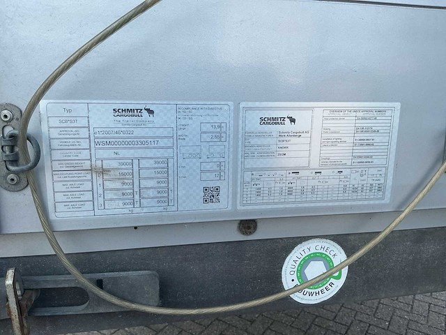2018 schmitz cargobull scb s3t oplegger - afbeelding 11 van  17
