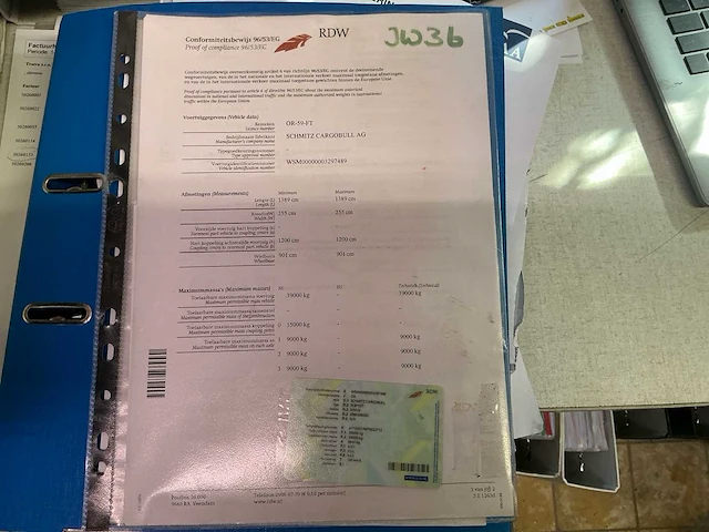 2018 schmitz cargobull scb*s3t schuifzeiloplegger – code xl – 39.000 kg – nl kenteken - afbeelding 12 van  23