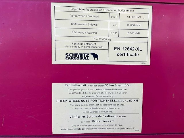 2018 schmitz cargobull scb*s3t schuifzeiloplegger – code xl – 39.000 kg – nl kenteken - afbeelding 15 van  23