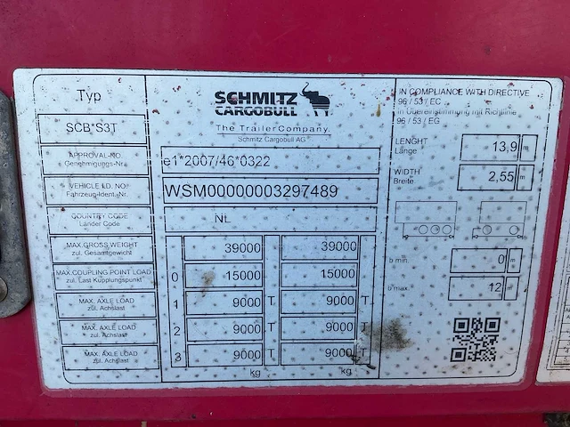2018 schmitz cargobull scb*s3t schuifzeiloplegger – code xl – 39.000 kg – nl kenteken - afbeelding 16 van  23