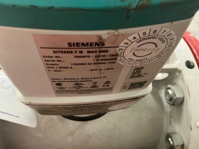 2018 siemens sitrans f m mag 5100 w+ mag 5000 flowmeter+ 2x vicking check valve - afbeelding 6 van  6
