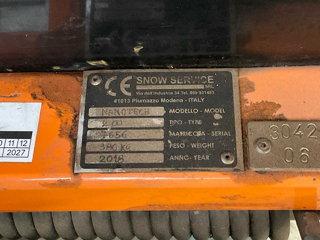 2018 snow service srl nanotech 2.00 sneeuwschuiver met strooibak - afbeelding 13 van  14