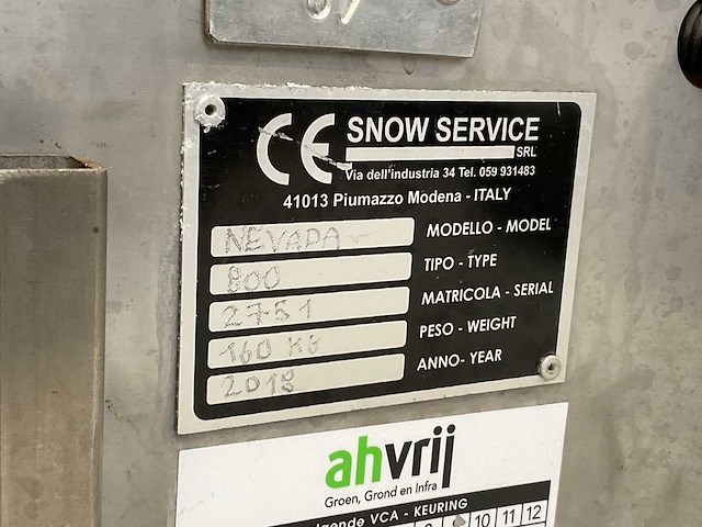 2018 snow service srl nanotech 2.00 sneeuwschuiver met strooibak - afbeelding 4 van  14