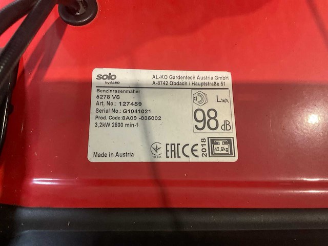 2018 solo 5278 vs grasmaaier - afbeelding 6 van  6
