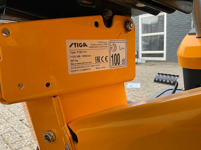 2018 stiga park 720 pw zitmaaier - afbeelding 11 van  19