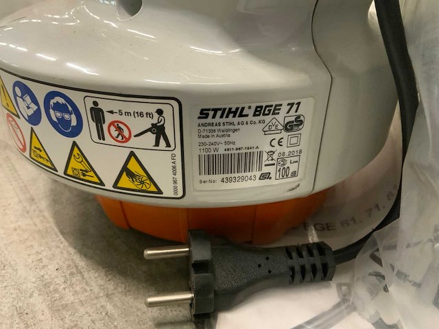 2018 stihl bge 71 bladblazer - afbeelding 5 van  5