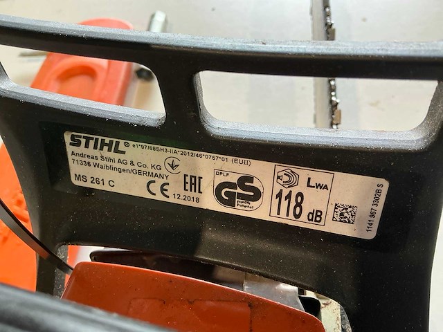 2018 stihl ms261c kettingzaag - afbeelding 5 van  5