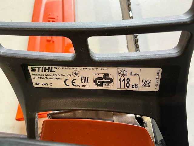 2018 stihl ms261c kettingzaag - afbeelding 5 van  5