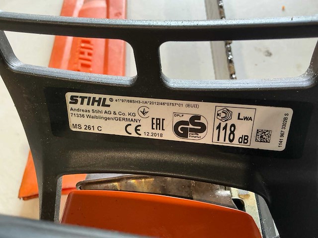 2018 stihl ms261c kettingzaag - afbeelding 5 van  5