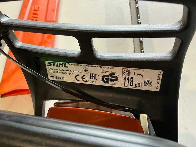 2018 stihl ms261c kettingzaag - afbeelding 4 van  4