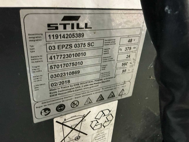 2018 still ltx 80 elektrische trekker - afbeelding 8 van  14