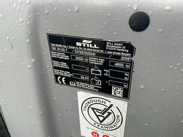 2018 still rx 70-30t vorkheftruck - afbeelding 5 van  14