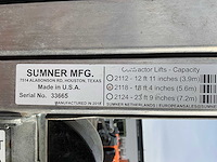 2018 sumner manufacturing 2118 materiaallift / kanaallift - afbeelding 6 van  14