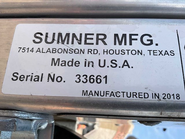 2018 sumner manufacturing 2118 materiaallift / kanaallift - afbeelding 8 van  8
