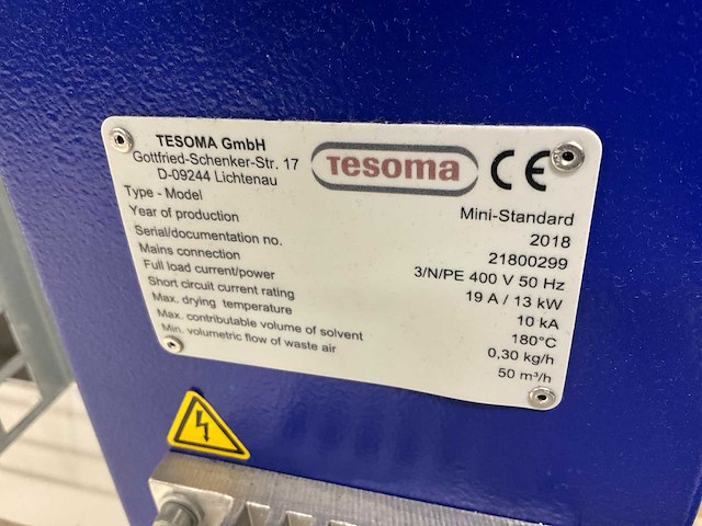 2018 tesoma mini-standaard droogtunnel - afbeelding 6 van  9