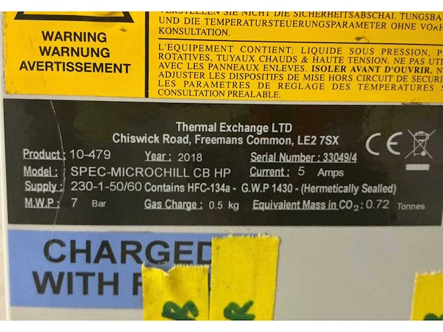 2018 thermal exchange spec-microchill chiller - afbeelding 5 van  5