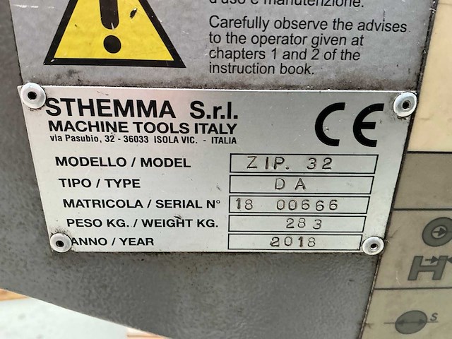 2018 thomas zip 32 metalen horizontale bandzaagmachine - afbeelding 10 van  10