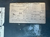2018 toyota 7fbest13 vorkheftruck - afbeelding 15 van  22
