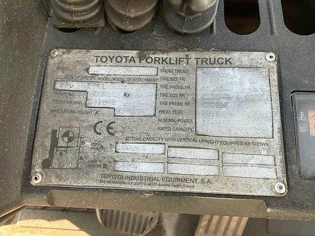 2018 toyota 8fd20 vorkheftruck - afbeelding 8 van  20