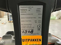 2018 toyota lpe200 elektrische palletwagen met platform - afbeelding 6 van  14
