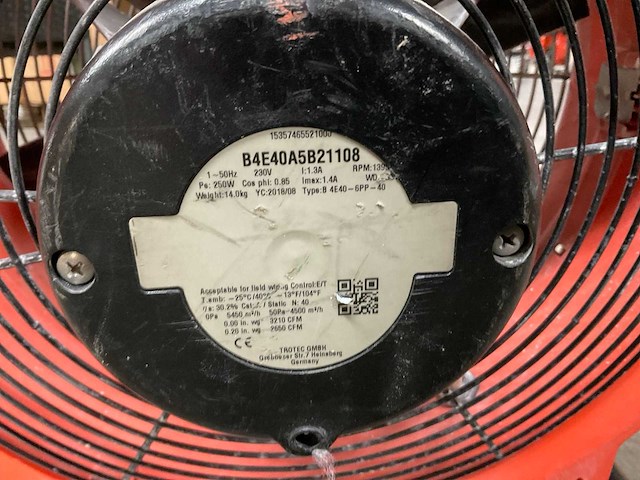 2018 trotec b 4e40-6pp-40 ventilator - afbeelding 4 van  4