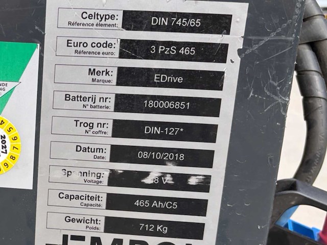 2018 unicarriers ums160dtfvrc630 reach truck - afbeelding 58 van  65