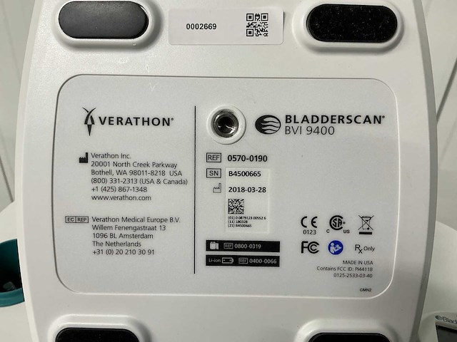 2018 verathon 9400 bladderscan - afbeelding 5 van  5