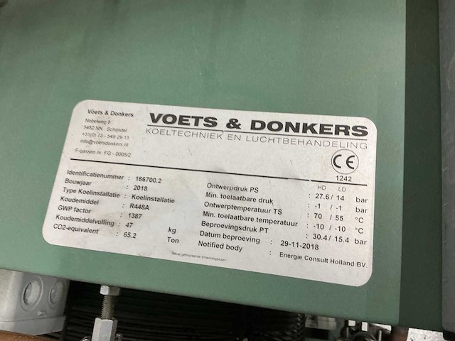 2018 voets & donkers koelinstallatie condensorunit - afbeelding 6 van  6