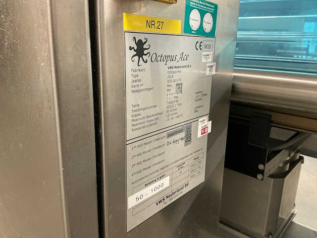 2018 vws octopus ace weeg- en labelsysteem - afbeelding 16 van  23