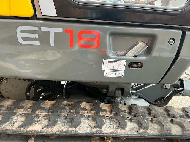 2018 wacker neuson et18 minigraafmachine - afbeelding 16 van  34
