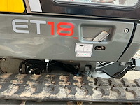 2018 wacker neuson et18 minigraafmachine - afbeelding 16 van  34