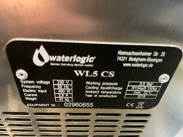 2018 waterlogic wl5cs waterkoeler - afbeelding 8 van  8